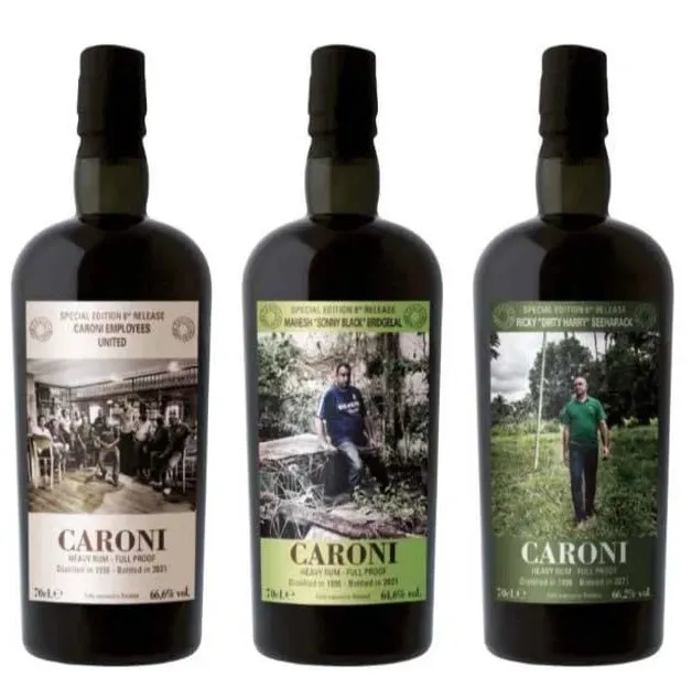 Packshot Velier Caroni « Employees », hommage aux ouvriers de la distillerie